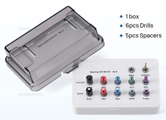Dental Implant Spacing Drill Bit Kit Dental Drill Guide and Positioning Kit
